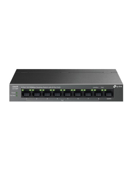 Tp-link litewave ls109p łącza sieciowe nie zarządzany fast ethernet (10/100) obsługa poe czarny