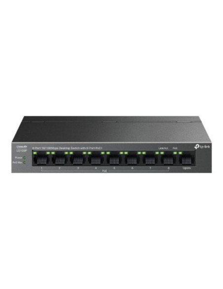Tp-link litewave ls109p łącza sieciowe nie zarządzany fast ethernet (10/100) obsługa poe czarny