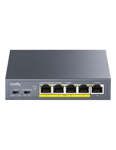 Switch poe / extender poe40 4-portowy + 1x uplink cudy