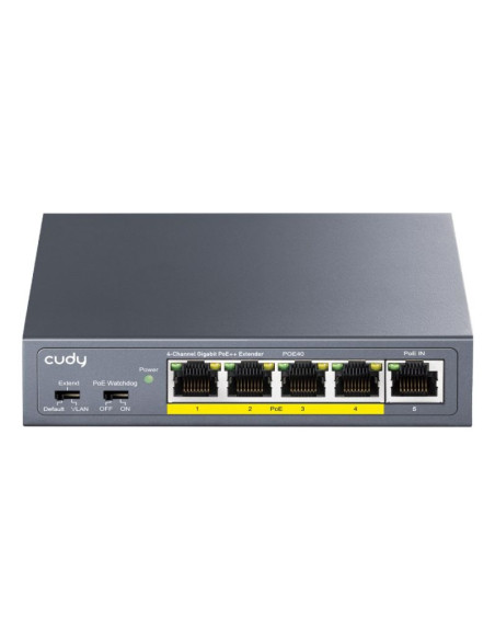 Switch poe / extender poe40 4-portowy + 1x uplink cudy