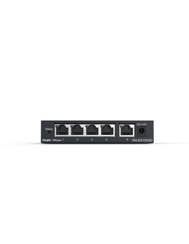 Ruijie networks rg-es105gd przełącznik sieciowy nie zarządzany gigabit ethernet (10/100/1000) czarny