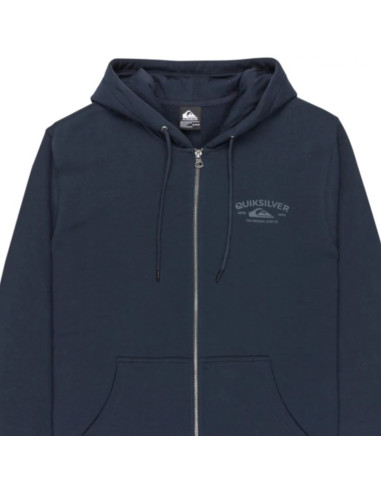 Quiksilver chest logo zip hoodie eqyft05135-ktp0 granatowe m