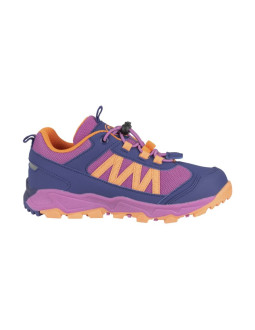 Wodoodporne buty turystyczne dziecięce dla chłopca/dziewczynki trollkids kids tronfjell hiker low violet blue/mallow pink/papaya 2