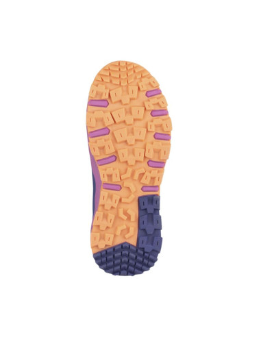 Wodoodporne buty turystyczne dziecięce dla chłopca/dziewczynki trollkids kids tronfjell hiker low violet blue/mallow pink/papaya