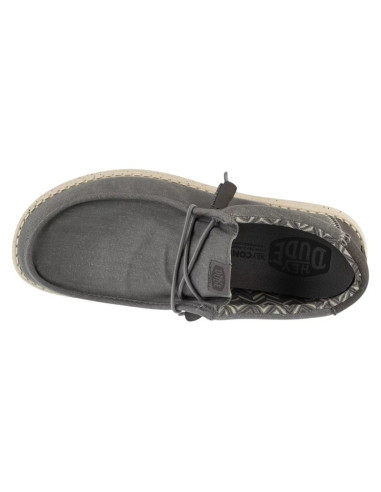 Hey dude wally stretch canvas 40700-1xa szare 42