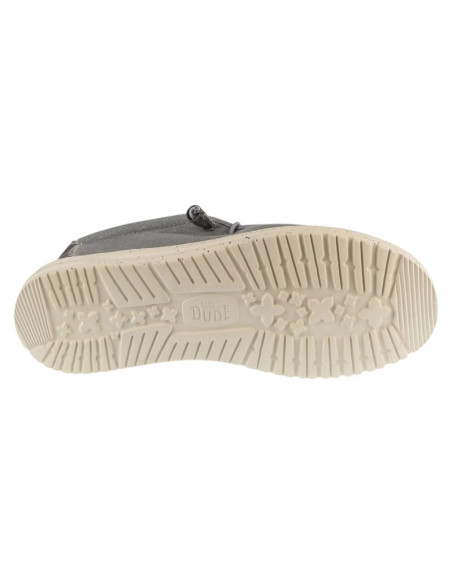 Hey dude wally stretch canvas 40700-1xa szare 42