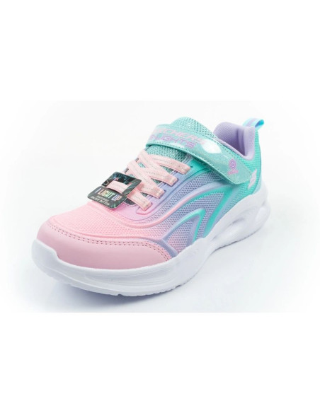 Skechers buty sportowe dziecięce color breeze led dla dziewczynki