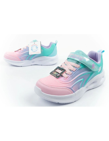 Skechers buty sportowe dziecięce color breeze led dla dziewczynki