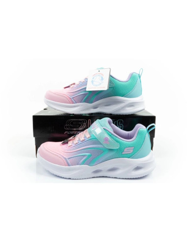 Skechers buty sportowe dziecięce color breeze led dla dziewczynki