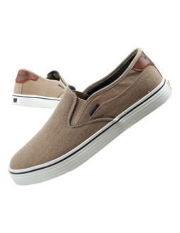 Wrangler buty męskie sportowe calypso trampki slip-on brązowe wygodne