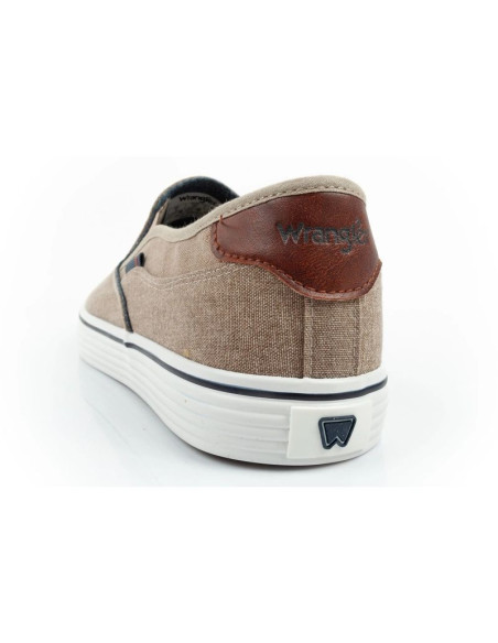 Wrangler buty męskie sportowe calypso trampki slip-on brązowe wygodne