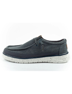 Wrangler buty męskie półbuty mokasyny makena stone niebieskie modne granatowe 2