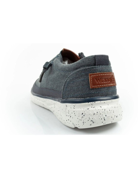 Wrangler buty męskie półbuty mokasyny makena stone niebieskie modne granatowe