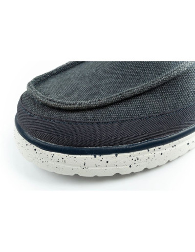 Wrangler buty męskie półbuty mokasyny makena stone niebieskie modne granatowe