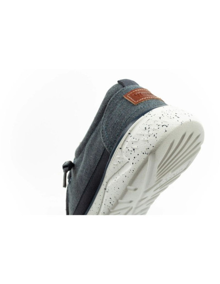 Wrangler buty męskie półbuty mokasyny makena stone niebieskie modne granatowe