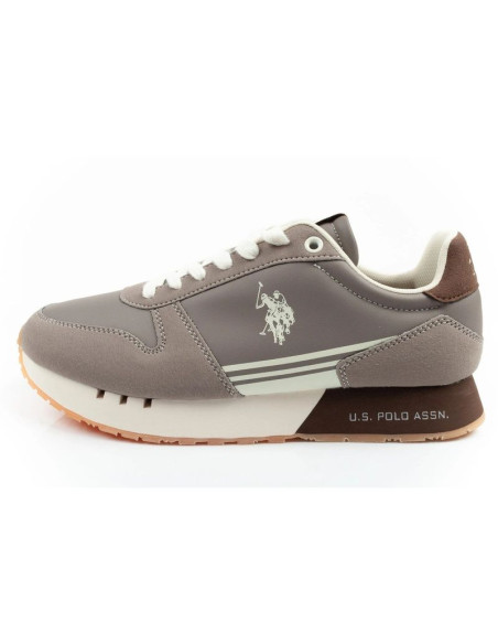 U.s polo assn buty sportowe sneakersy męskie modne wygodne brązowe