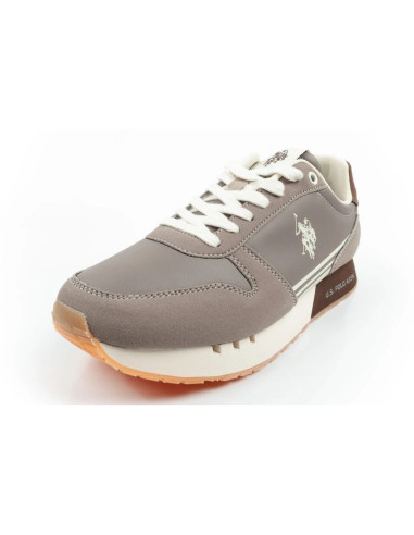 U.s polo assn buty sportowe sneakersy męskie modne wygodne brązowe