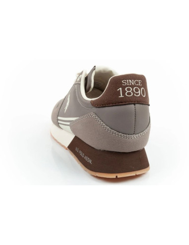 U.s polo assn buty sportowe sneakersy męskie modne wygodne brązowe