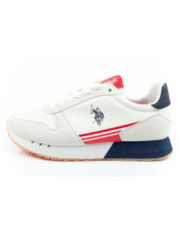 U.s polo assn buty sportowe sneakersy męskie modne wygodne białe 2