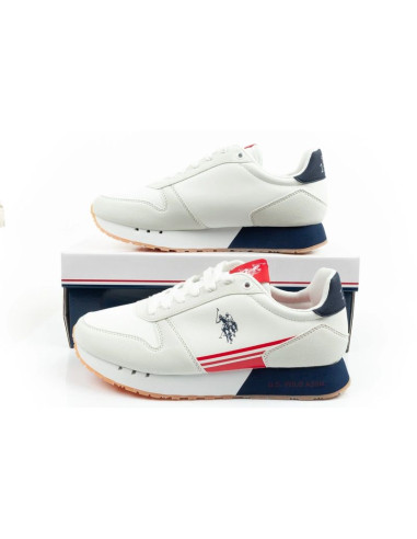 U.s polo assn buty sportowe sneakersy męskie modne wygodne białe
