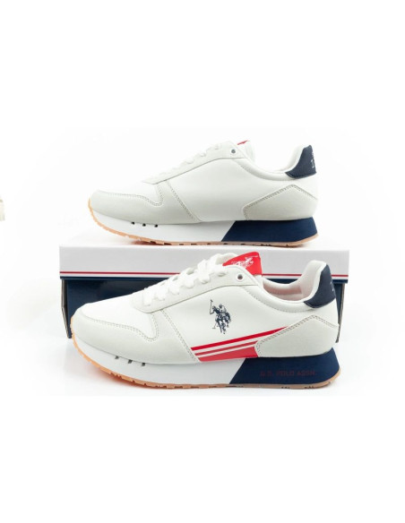 U.s polo assn buty sportowe sneakersy męskie modne wygodne białe