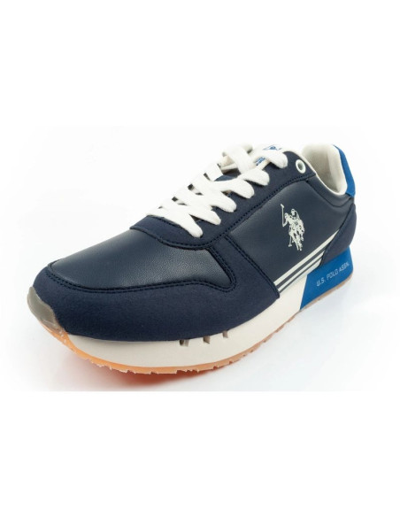 U.s polo assn buty sportowe sneakersy męskie modne wygodne niebieskie