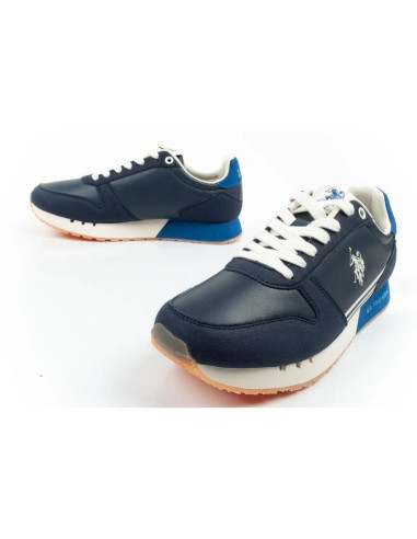U.s polo assn buty sportowe sneakersy męskie modne wygodne niebieskie