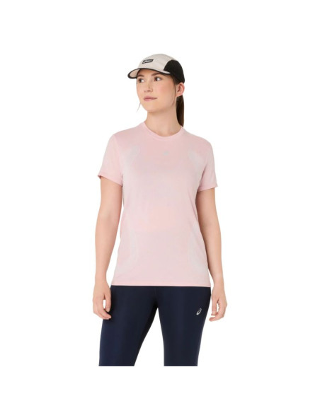 Asics road seamless ss top 2012d292-700 różowe l