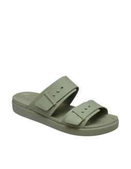 Klapki damskie crocs brooklyn buckle low zielone 211215 3bx 2