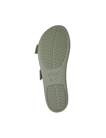 Klapki damskie crocs brooklyn buckle low zielone 211215 3bx