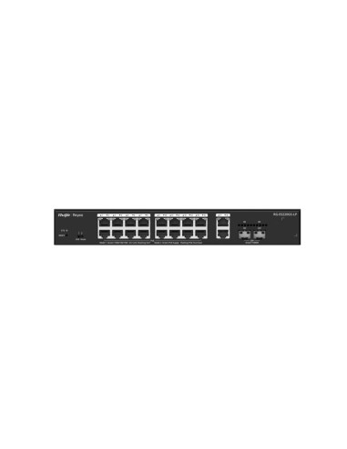 Ruijie networks rg-es220gs-lp przełącznik sieciowy zarządzany l2 gigabit ethernet (10/100/1000) obsługa poe desktop czarny