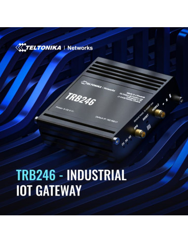 Gateway teltonika trb246 - 100mb lan, rs-232, rs-485, ppp