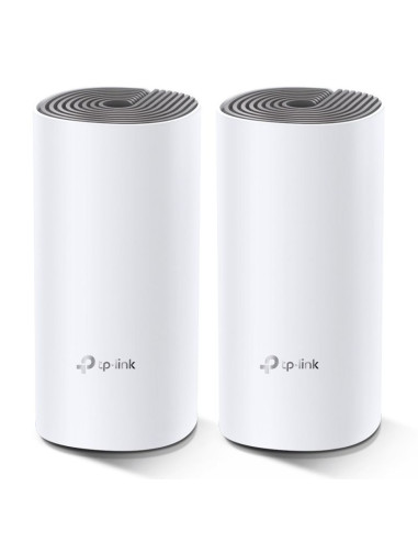 Tp-link deco e4 (2-pack) dual-band (2.4 ghz/5 ghz) wi-fi 5 (802.11ac) biały, szary wewnętrzny