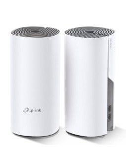 Tp-link deco e4 (2-pack) dual-band (2.4 ghz/5 ghz) wi-fi 5 (802.11ac) biały, szary wewnętrzny 2