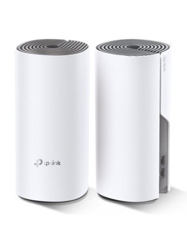 Tp-link deco e4 (2-pack) dual-band (2.4 ghz/5 ghz) wi-fi 5 (802.11ac) biały, szary wewnętrzny