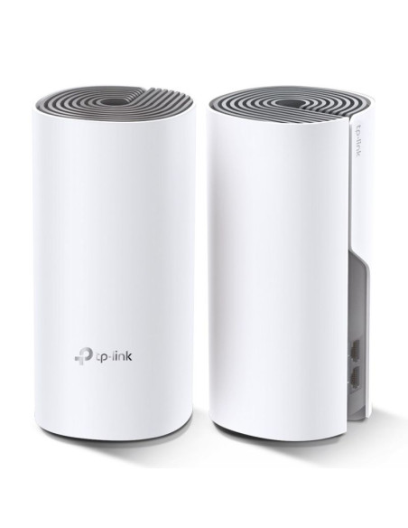 Tp-link deco e4 (2-pack) dual-band (2.4 ghz/5 ghz) wi-fi 5 (802.11ac) biały, szary wewnętrzny
