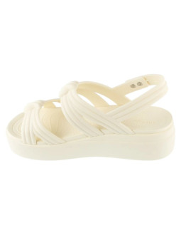 Crocs brooklyn knot low wedge sandal 212864-105 beżowe 36/37 2