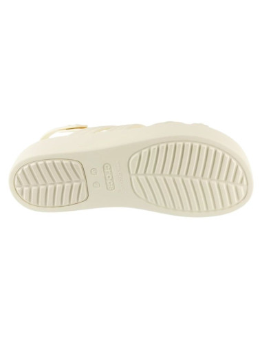 Crocs brooklyn knot low wedge sandal 212864-105 beżowe 36/37