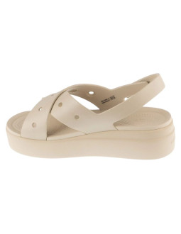 Crocs brooklyn 4u cross strap sandal w 212254-2mc beżowe 36/37 2