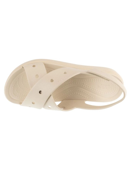 Crocs brooklyn 4u cross strap sandal w 212254-2mc beżowe 36/37