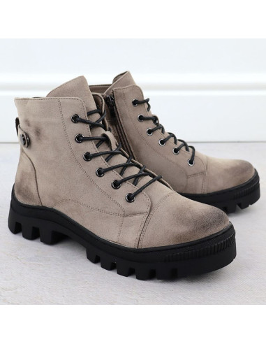 Botki damskie khaki potocki z25-je19317