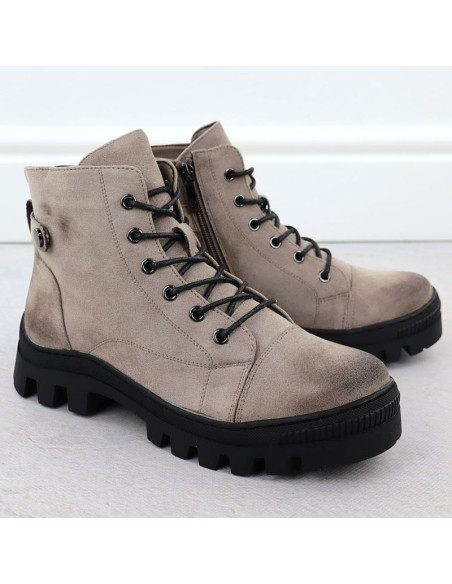 Botki damskie khaki potocki z25-je19317