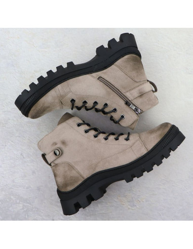 Botki damskie khaki potocki z25-je19317