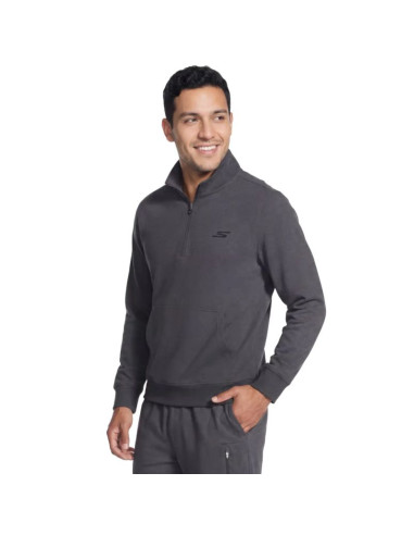 Skechers weekend easy 1/4 zip lt269-bkcc czarne l