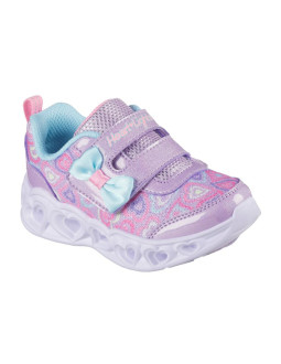 Skechers dziecięce buty codzienne heart lights boogie land 303258n lvmt