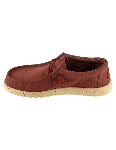 Hey dude wally stretch canvas 40700-7bh czerwone 41