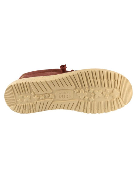 Hey dude wally stretch canvas 40700-7bh czerwone 41