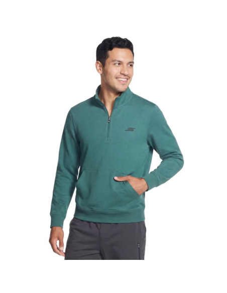 Skechers weekend easy 1/4 zip lt269-stol zielone l
