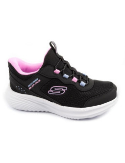 Skechers buty dziecięce sportowe bounder pro slip-ins wsuwane czarne