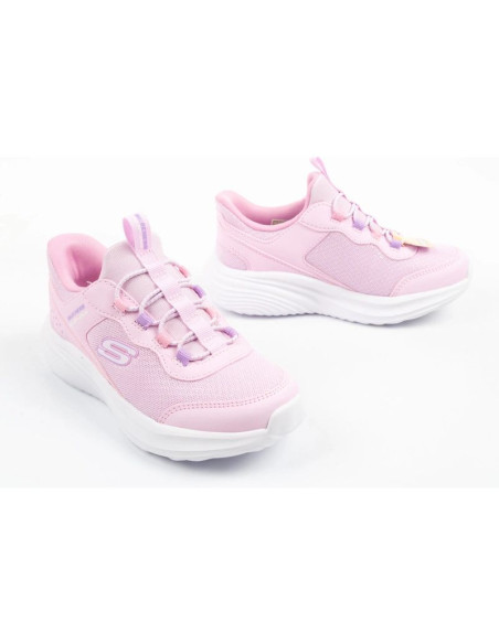 Skechers buty dziecięce sportowe bounder pro slip-ins wsuwane różowe